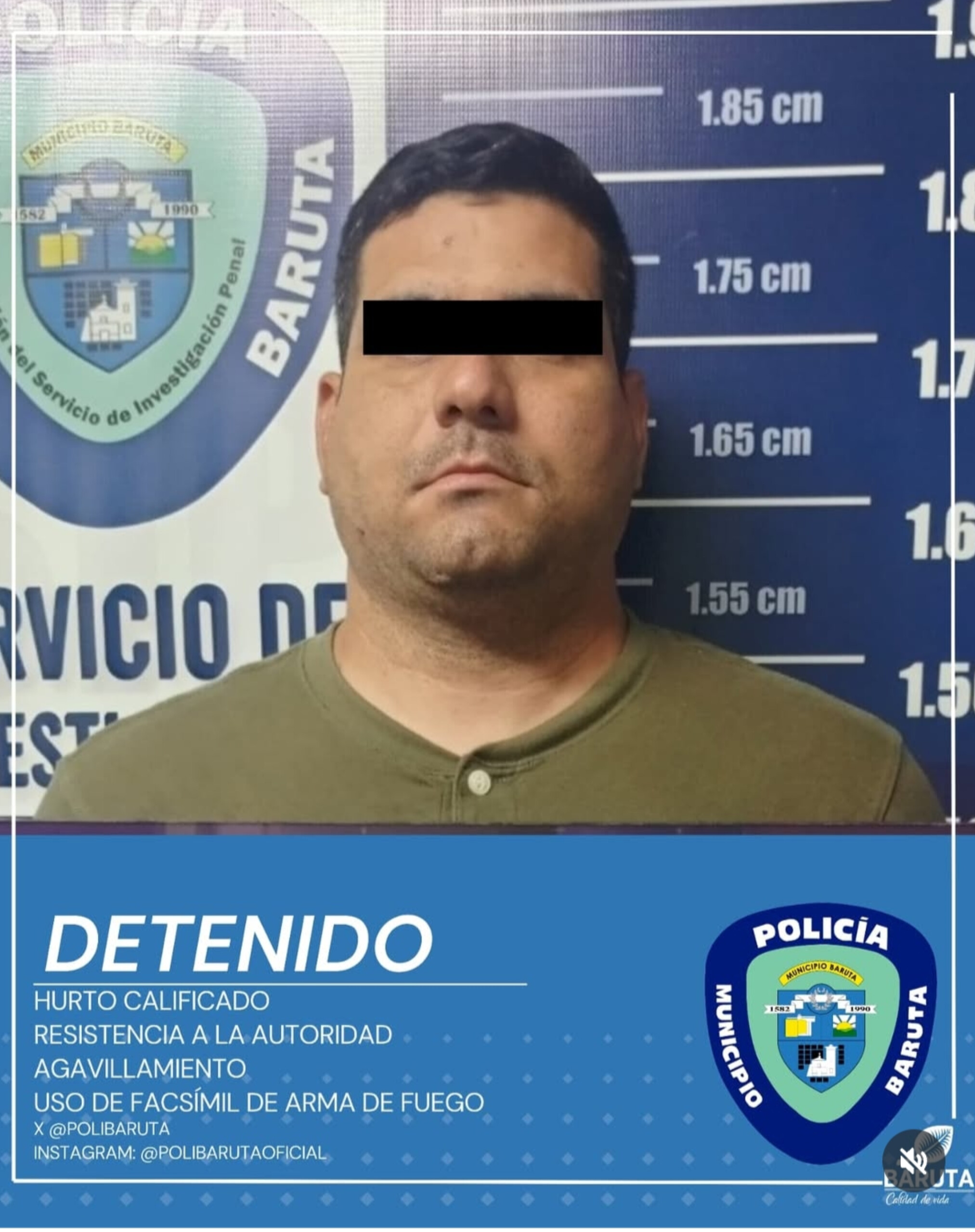 Por hurto fueron capturados cuatro sujetos con un arma en su poder 