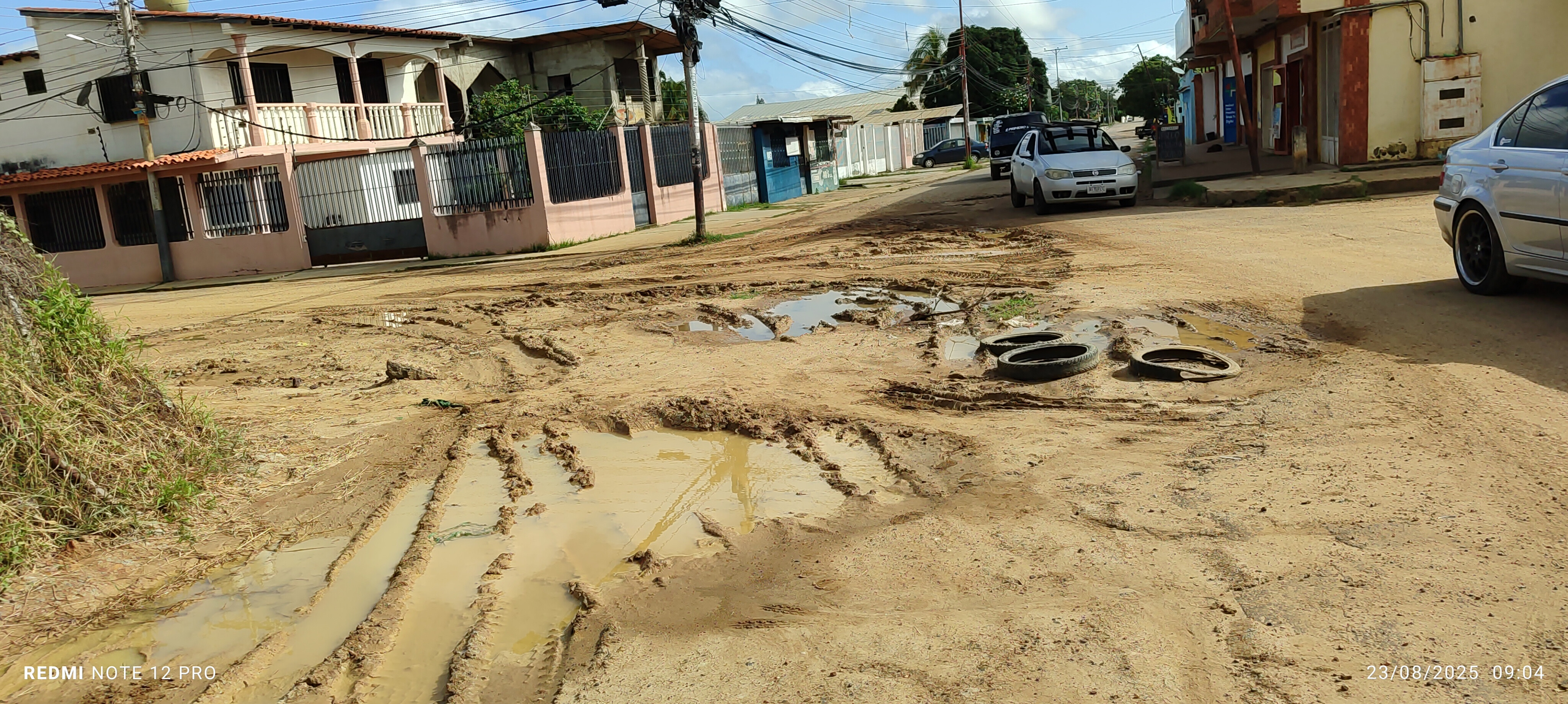 Solicitan reparación de la calle principal de La Púa 